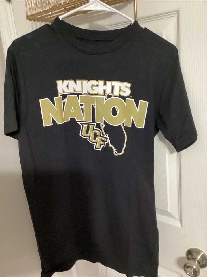 University of Central Florida UCF Knights Nation Black Gold Shirt Small Florida - Image 1 of 1