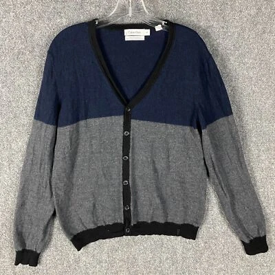 Cárdigan de Lana Merino Calvin Klein Para Hombre Suéter Grande Lana Merino Extra Fina L Foto 1 de 4