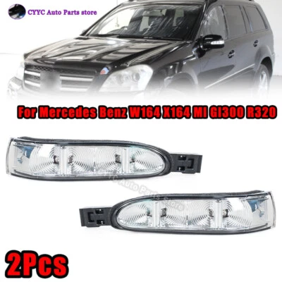Par de luces de giro del espejo retrovisor para Mercedes Benz W164 X164 Ml Gl300 R320 Foto 1 de 4