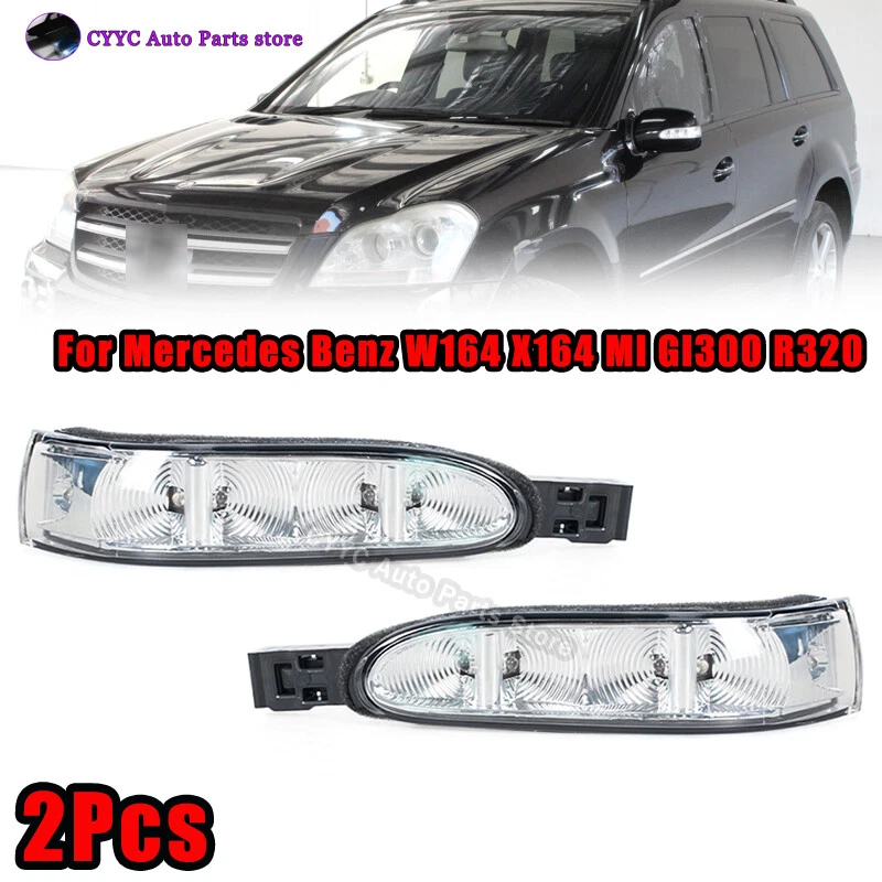 Par de luces de giro del espejo retrovisor para Mercedes Benz W164 X164 Ml Gl300 R320 Foto 1 de 4