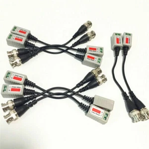 10 pz telecamera a circuito chiuso passiva video balun connettore BNC adattatore cavo coassiale - Foto 1 di 11