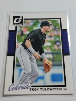 TROY TULOWITZKI 2014 Panini Donruss #290.   ROCKIES - Image 1 of 2