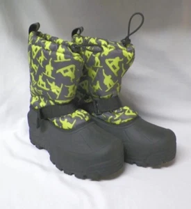 Bota de Invierno Northside Youth Thinsulate Nylon Imitación Piel Negra Verde EE. UU. TALLA 7. - Imagen 1 de 11
