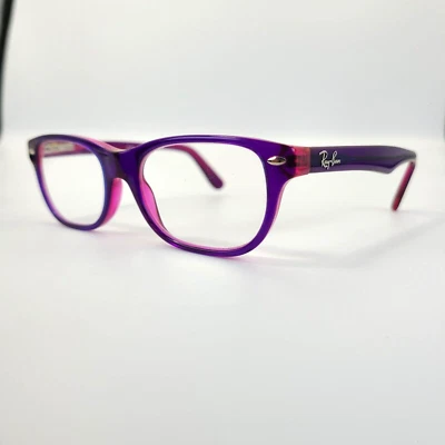Ray-Ban RB1555 3666 Niños Anteojos SOLO MARCOS Púrpura Rosa Cuadrado 46-16-125 Foto 1 de 4
