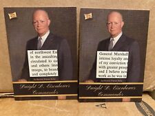2020 THE BAR PIECES OF THE PAST DWIGHT D. EISENHOWER / AUTHENTIC BOOK RELIC LOT