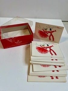 CARTOLINE DI NATALE VINTAGE HALLMARK DA DUE DI NOI SCATOLA ORIGINALE MAI USATE COMPLETE - Foto 1 di 2