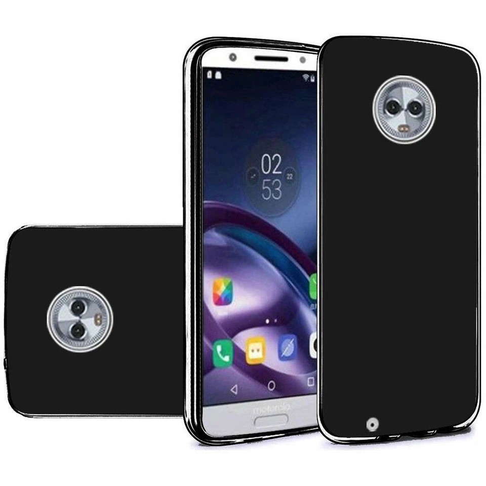 "Funda Delgada Flexible TPU Caramelo para Motorola Moto G6 - Negra" Foto 1 de 1