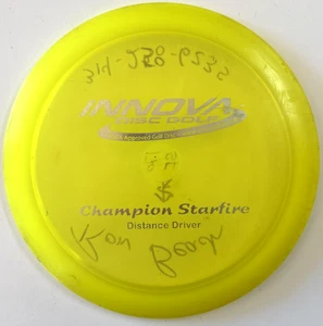 Innova Champion Starfire 171g Penned Patent Numbere PFN Dayglow Yellow Used - Picture 1 of 5