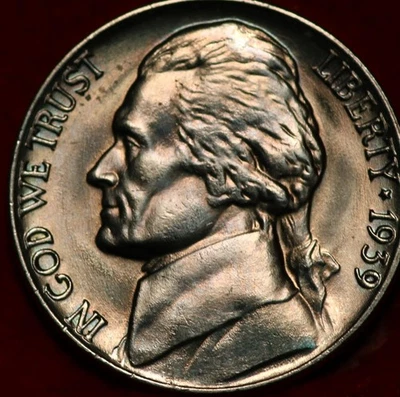 Uncirculated 1939 Philadelphia Mint Jefferson Nickel Not Silver - Image 1 of 2