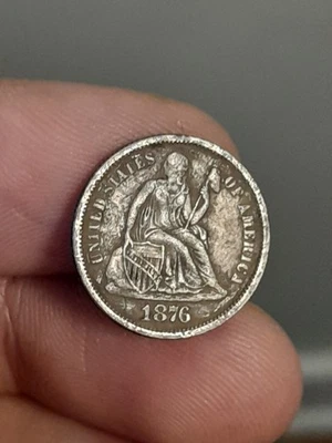1876- P Seated Liberty Dime #3 - Image 1 of 4