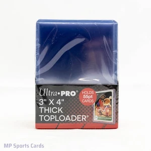 (1) Ultra Pro 3"x4" 55pt Dicke Toploader 25ct Ultra Klar Kunststoff Kostenloser Versand! - Bild 1 von 4