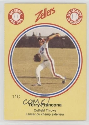 1982 Zellers Baseball Pro Tips Montreal Expos Terry Francona #11C Rookie RC - Image 1 of 2