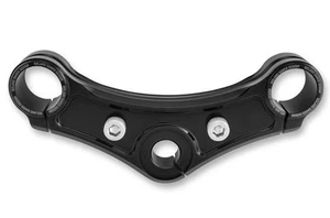 Abrazadera triple superior Rsd 0208-2104-B - negro brillante con orificios elevadores - Imagen 1 de 3