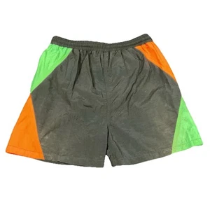 Vintage 80’s-90's Color Block Swim Trunks Shorts Youth Boys Size 16-18 Lined - Picture 1 of 11