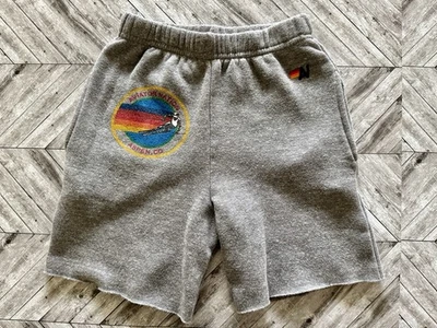 Aviator нации шорты для мальчиков 8 серый пот открытый карманы эластичной пляж логотип Y2K - Изображение 1 из 4