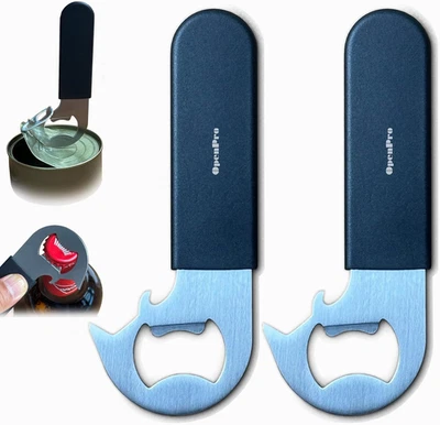 Abridor de latas magnético 2 en 1 con anillo, abridor de botellas de cerveza, abrelatas manual E... Foto 1 de 4