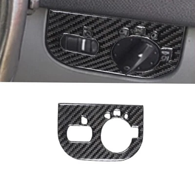 For Audi TT 8N 2001-2006 Carbon Fiber Interior Headlight Switch Panel Trim Cover - Image 1 of 4