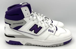 New Balance 650R Zapatos Para Hombre Talla 11 D Blanco Púrpura Exterior Y2K BB650RCF - Imagen 1 de 9