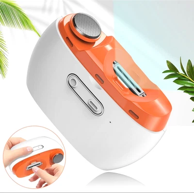 HEAVYSUN Elektrischer Nagelknipser LED Nagelschneider & Glasnagelfeile zum Polieren USB-C