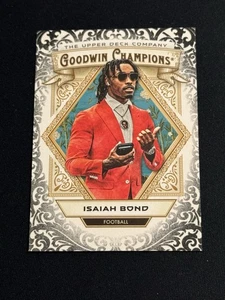 2025 Upper Deck Goodwin Champions Isaiah Bond negro brillante paralelo #32 - Imagen 1 de 2