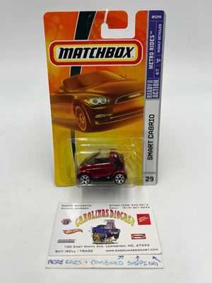 Matchbox Metro Rides #29 Smart Cabrio Red 217D - Image 1 of 4