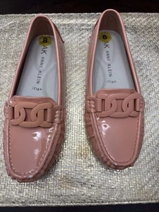 Zapatos/mocasines de conductor Anne Klein I Flex charol melocotón look - Imagen 1 de 10