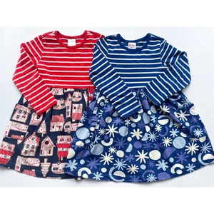 Girl's Hanna Andersson Holiday Dress Bundle Size 4 - Picture 1 of 5