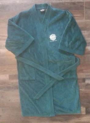 Harley Davidson Hombres Ropa de Dormir Bata Bordada Logo Bolsillos Verde Algodón OSFM Foto 1 de 4