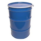 Zoro Select Oh55-3R-Mblu Open Head Transport Drum, Steel, 55 Gal, Lined, Blue,