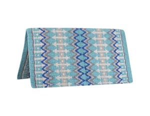 Classic Equine Western Saddle Blanket Show Coffee Blue RMSGBT - Picture 1 of 6