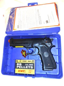 VINTAGE AIRSOFT KWC BERETTA M92 GUN GAS BLOW BACK USED PARTS - Picture 1 of 4
