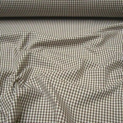 Stoff Baumwolle Vichy Karo braun weiß 2,5 mm Swafing Canstein kariert - Bild 1 von 2