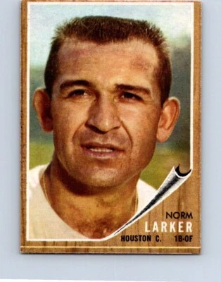 VINTAGE BASEBALL CARD  TOPPS 1962 HOUSTON  NORM LARKER   NO25 - Image 1 of 2