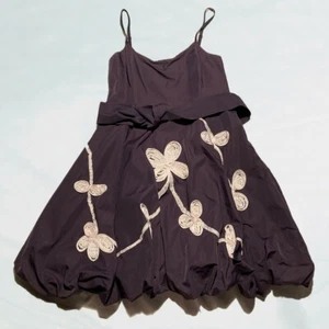 Ariella Purple and White Flower Dress Size Large Formal Fit and Flare - Picture 1 of 11
