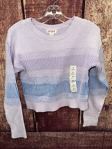 Cat & Jack Girls Purple/Blue Ombré Sweater Size s (6/7)