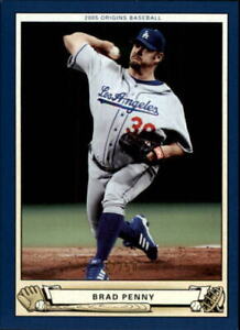 2005 Origins Blue Los Angeles Dodgers Baseball Card #32 Brad Penny /50