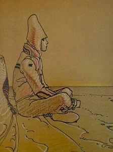 Moebius, di Starwatcher, 1983, Edizione Aedena, 9" x 11,5", Litografia Antica - Foto 1 di 8
