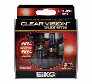 Eiko ClearVision Supreme Halogen Two Bulb H10 9145 42W Fog Light Replace Lamp - Picture 1 of 11