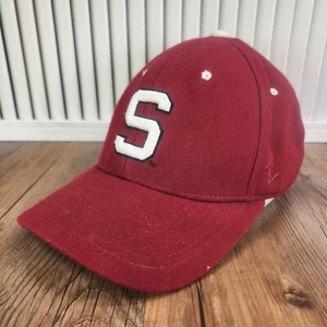 Zephyr Stanford Cardinal Fitted Sz 7 3/8 Baseball Hat Cap Maroon Red College - Picture 1 of 9