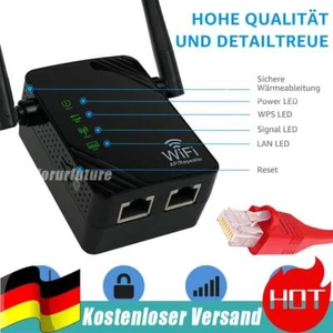 300/1200M WLAN Repeater Router Range Access Point Booster WIFI Signal Verstärker - Bild 1 von 17