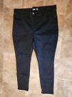 Women&#39;s Lee Slim Fit Skinny High Rise Black Pull On Jeans Size 20 M 40x27