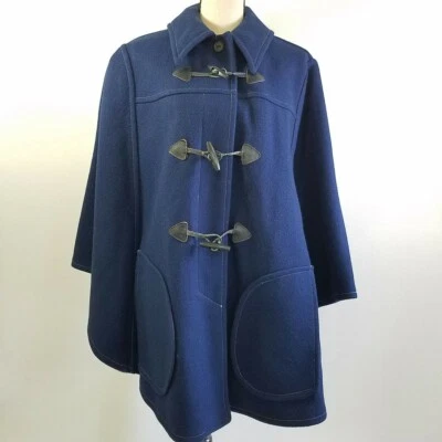 1960s Vintage Pendleton Knockabouts Womens Wool Cape Navy Blue with Toggles - Image 1 of 4