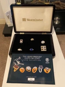 SUPER RARE: Elvis Ring Collection Westminster *BOXED AS NEW COA ONLY 500 MADE* - Picture 1 of 20