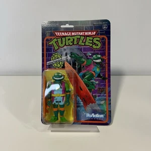 Super7 ReAction Teenage Mutant Ninja Turtles Sewer Surfer Mike 3.75" Figure New - Picture 1 of 8