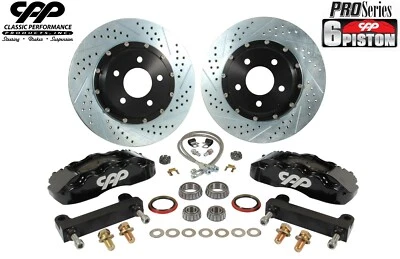 1968-74 Chevy II Nova 14" 6 Piston Big Disc Brake Conversion Kit Pro Touring Foto 1 de 4