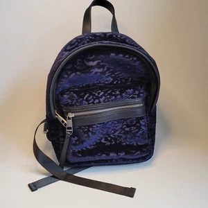 Madden Girl Velvet Backpack Purple Blue Small Great Condition See Description! - Picture 1 of 20