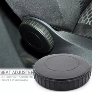 Sitzlehnenverstellung Rückenlehne Drehknopf Schwarz Für VW Golf Passat Bora NEU - Picture 1 of 9