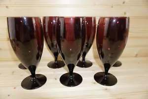 Vasos de té helados Mikasa Elegance elegantes ciruela (7), vidrio de 7 1/2" - Imagen 1 de 9