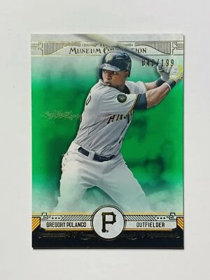 2015 Topps Museum Collection 50 Gregory Polanco Pittsburgh Pirates Green /199 - Image 1 of 2