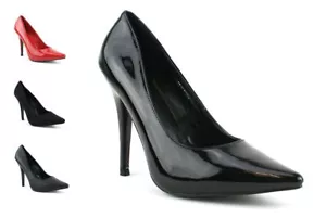 WOMENS MENS HIGH STILETTO HEEL FETISH GOING OUT SEXY COURT SHOES LARGE SIZE 9-12 - Picture 1 of 18